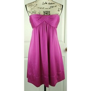 BCBG MaxAzria magenta strapless mini dress size 4